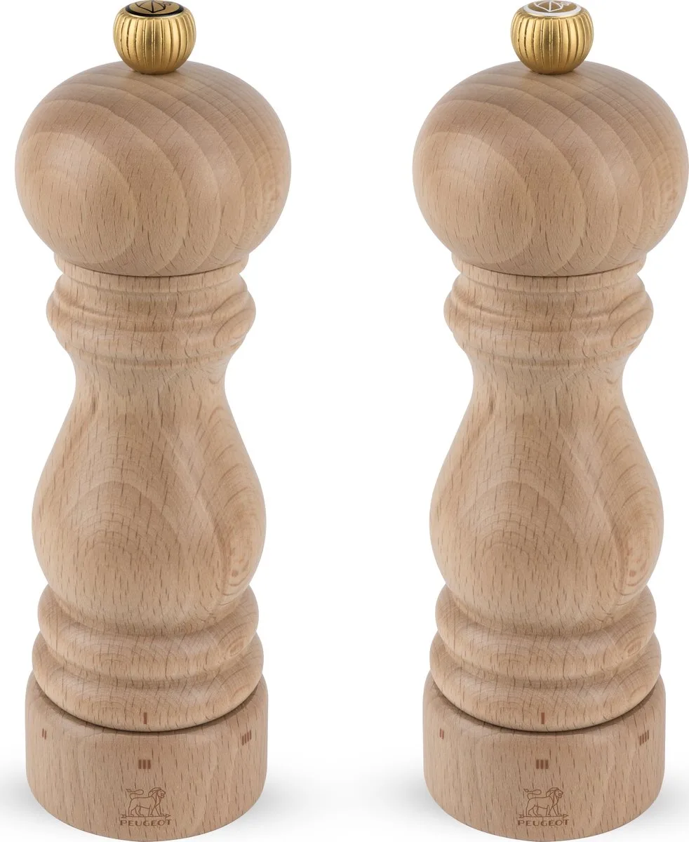 Paris Peper- en Zoutmolen 18 cm - u'Select - Zirlion maalwerk van Peugeot in Naturel – productfoto