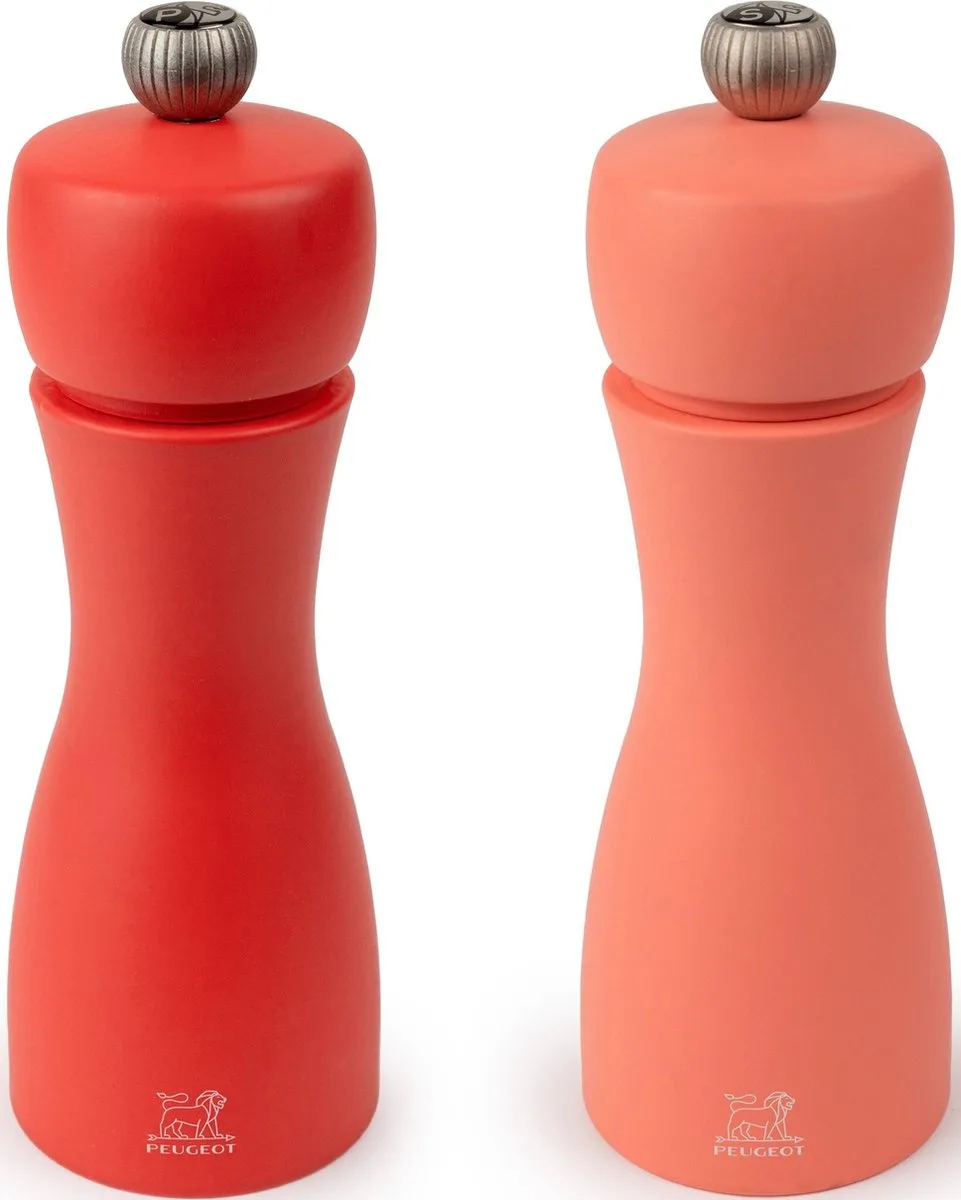 Tahiti Peper- En Zoutmolen 15 cm - Baksteen & Vlam - Duo van Peugeot in Baksteen & Vlam – productfoto
