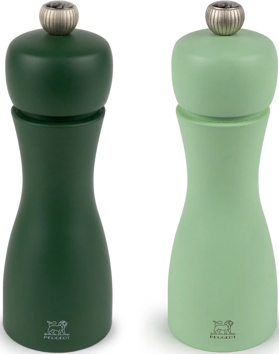 Tahiti Peper- En Zoutmolen 15 cm - Mos & Munt - Duo från Peugeot i Mos & Munt – produktbild