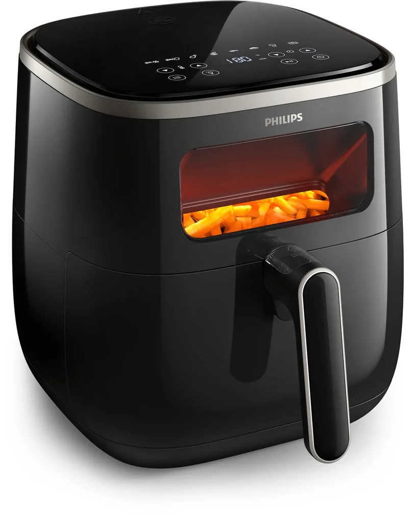 Airfryer 3000 Series - HD9257/88 - 5,6 liter (XL) – Heteluchtfriteuse – 13 in 1 kookfuncties - Quickclean - Met venster by Philips in Grey – product photo