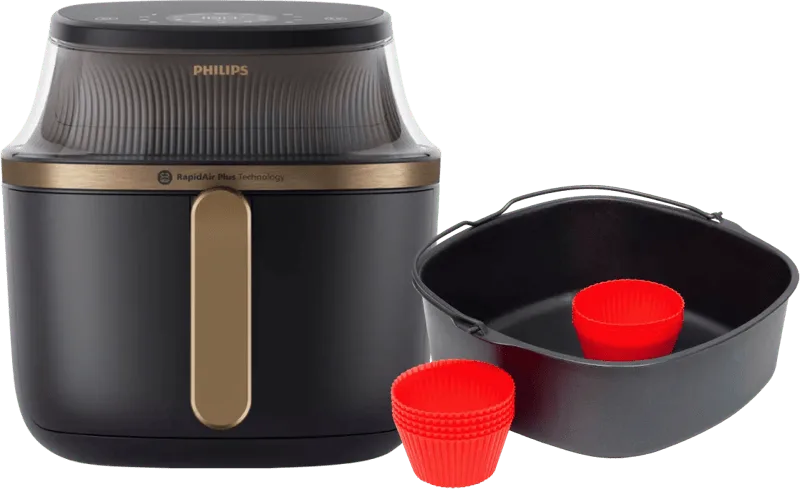 Airfryer XL 3000 Serie NA332/00 + Bakmeesterset van Philips – productfoto