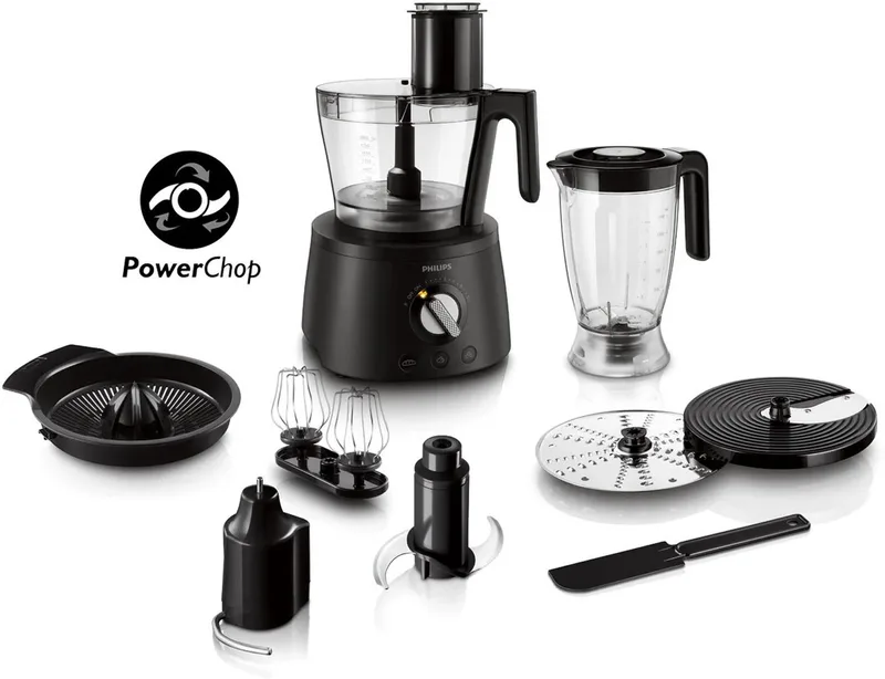 Avance HR7776/90 - Foodprocessor - 1000W by Philips in Black – product photo