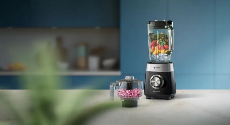 HR3032/00 5000 Series Blender, 1200 W, 2 l kan by Philips in Black – product photo