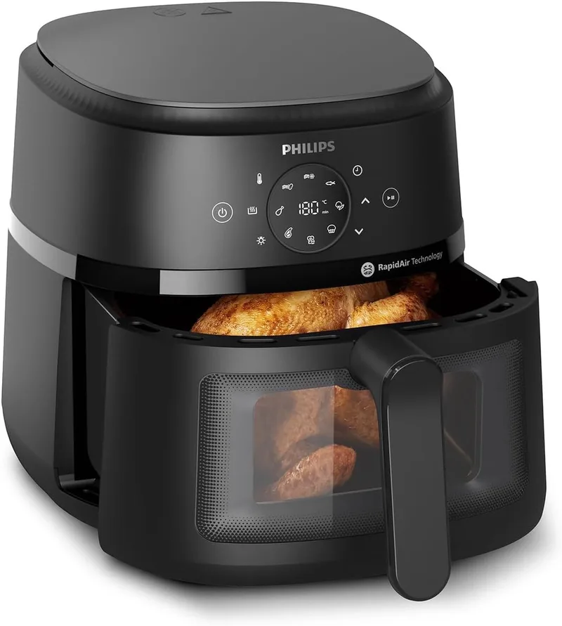 Philips 2000 Series Airfryer XXL - Kijkvenster - RapidAir - 6.2L - Voor 5 Personen de Philips en Noir – photo produit