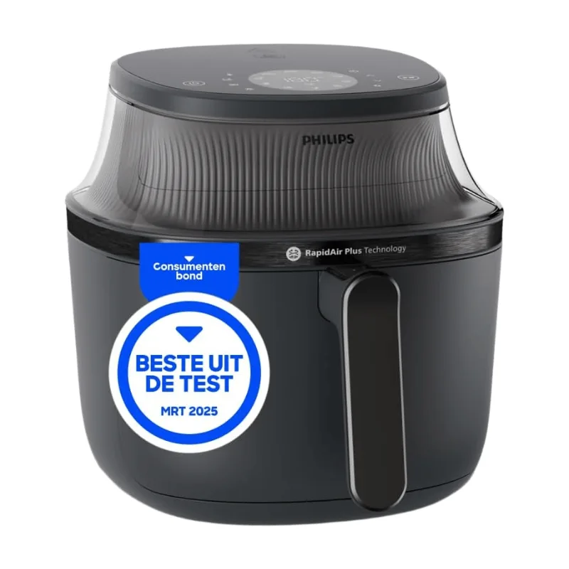 PHILIPS 3000 Serie Airfryer met Kijkvenster – 4,2 L – Zwart – Voor 4 personen – 16 Kookfuncties (NA320/00) by Philips – product photo