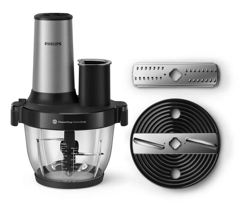 Philips 5000 series HR1504/00 - Elektrische hakmolen - 1,2 l - Roestvrijstaal von Philips in Schwarz – Produktfoto