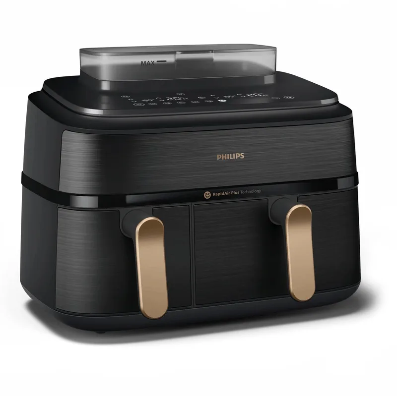 Philips 5000 series NA552/00 - Dubbele heteluchtfriteuse - 9L - 2750W van Philips in Zwart – productfoto