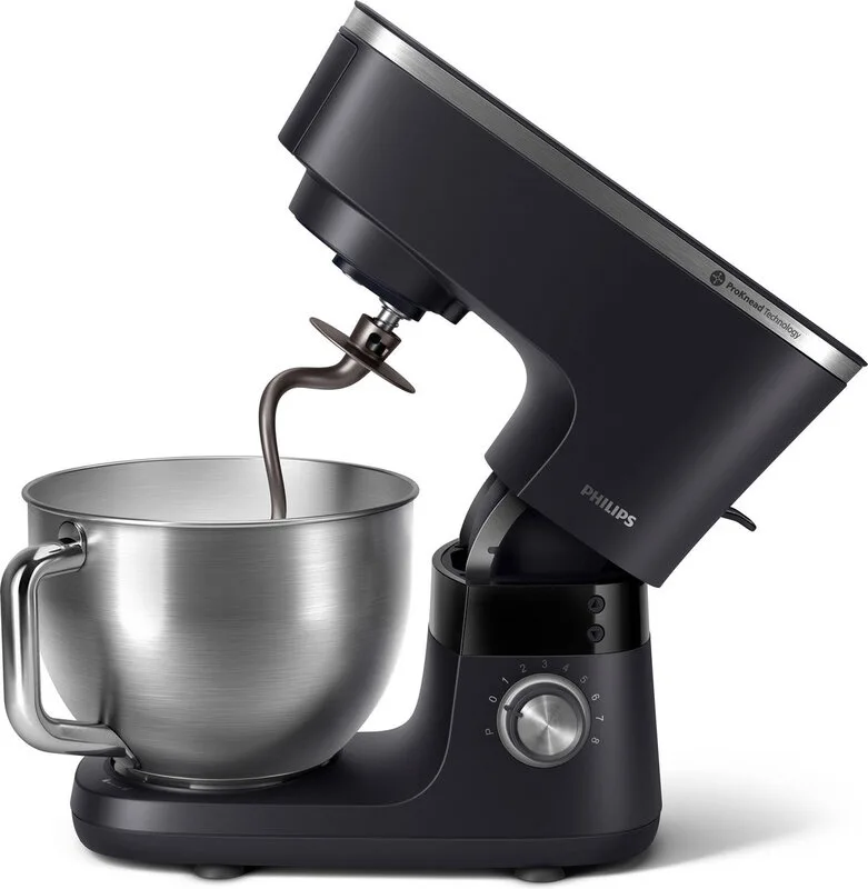 Series 7000 keukenmachine HR7962/21, 5,5 L kom, 8 snelheidsstanden, blenderaccessoire, vleesmolenaccessoire, 1000 W by Philips – product photo