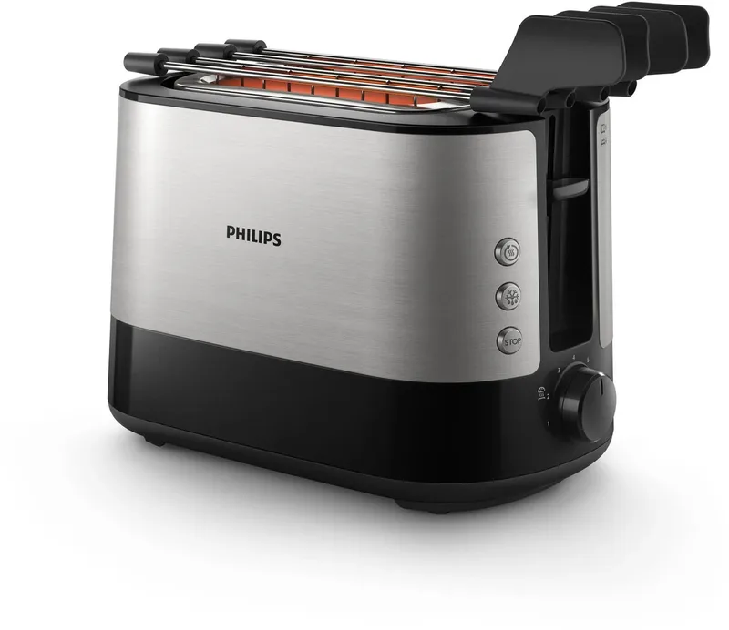 Viva Collection HD2639/90 - Broodrooster - RVS by Philips in Black, Rvs – product photo
