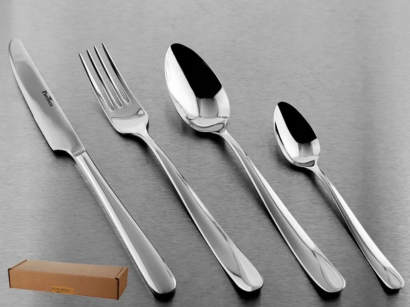 24-delig Bestekset voor 6 Personen, Roestvrij Staal 18/10, 2.5mm Dik von Pintinox in Silber – Produktfoto