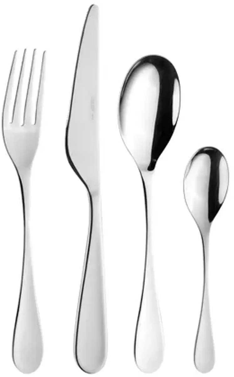 Cassette - bestekset - 6 persoons - 24-delig - Mirror - Drop by Pintinox in Silver – product photo