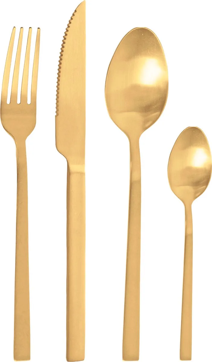 Duke 24-delige bestekset uit rvs goud in cadeauverpakking by Pintinox in Goudkleur – product photo