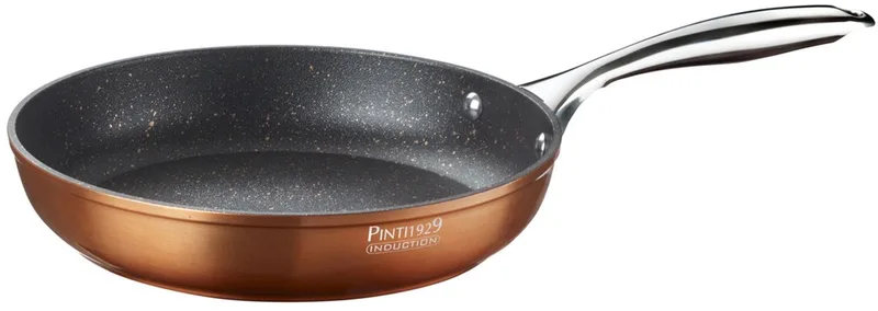 Materic Braadpan 24cm 1.9L Antikleef - Inductie - Koper 620765 de Pintinox en Zwarte binnenkant, Koperkleurige buitenkant – photo produit