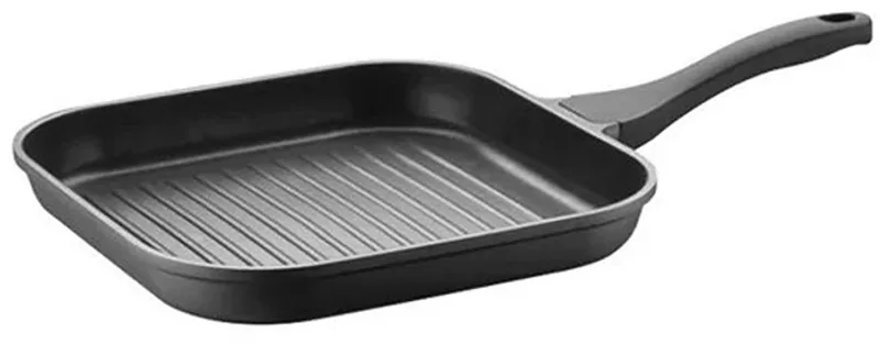 Pro grillpan antikleef L280xB280mm 2,7L van Pintinox in Inox – productfoto