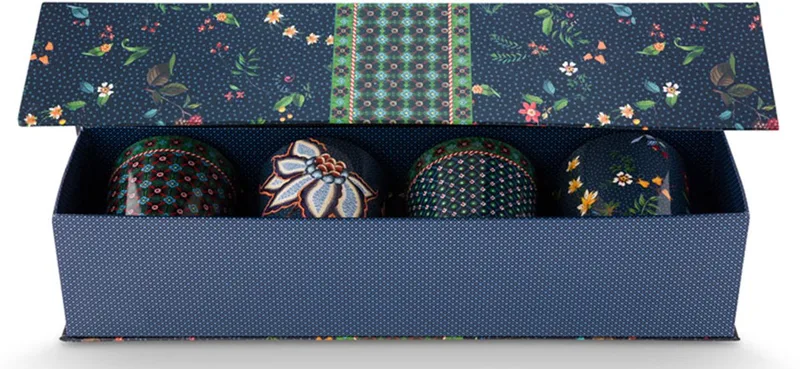 Berry Blues - Mok zonder oor - 290 ml - Set van 4 från Pip Studio i Blå – produktbild
