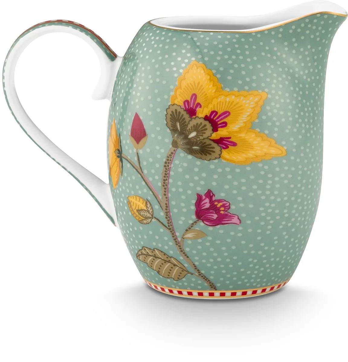 Blooming Tales melkkan - Porselein - 280ml fra Pip Studio i Blå – produktbillede