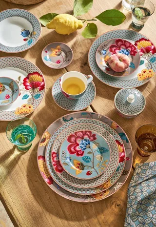 Blooming Tales Ontbijtbord - 21cm - bruin - porselein by Pip Studio in Khaki – product photo 5 of 5