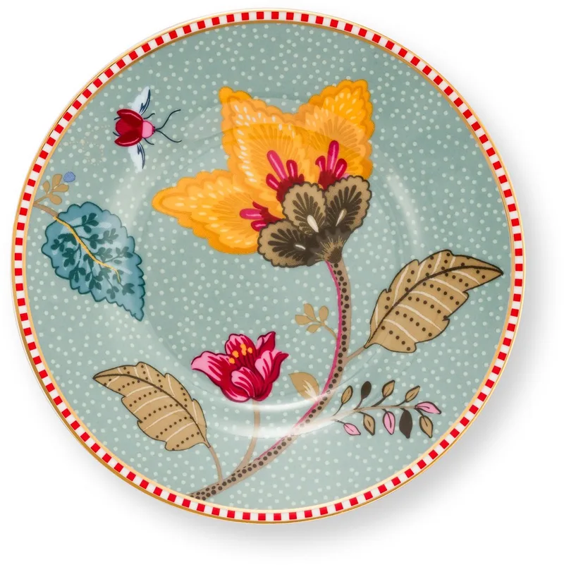 Blooming Tales Petit Four bord - Porselein - 12cm by Pip Studio in Blue – product photo