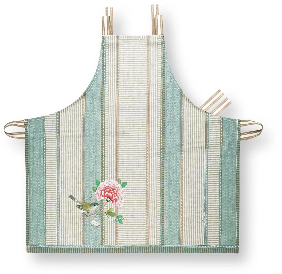 Blushing Birds - Kookschort - Katoen - 85x88cm de Pip Studio en Khaki – photo produit
