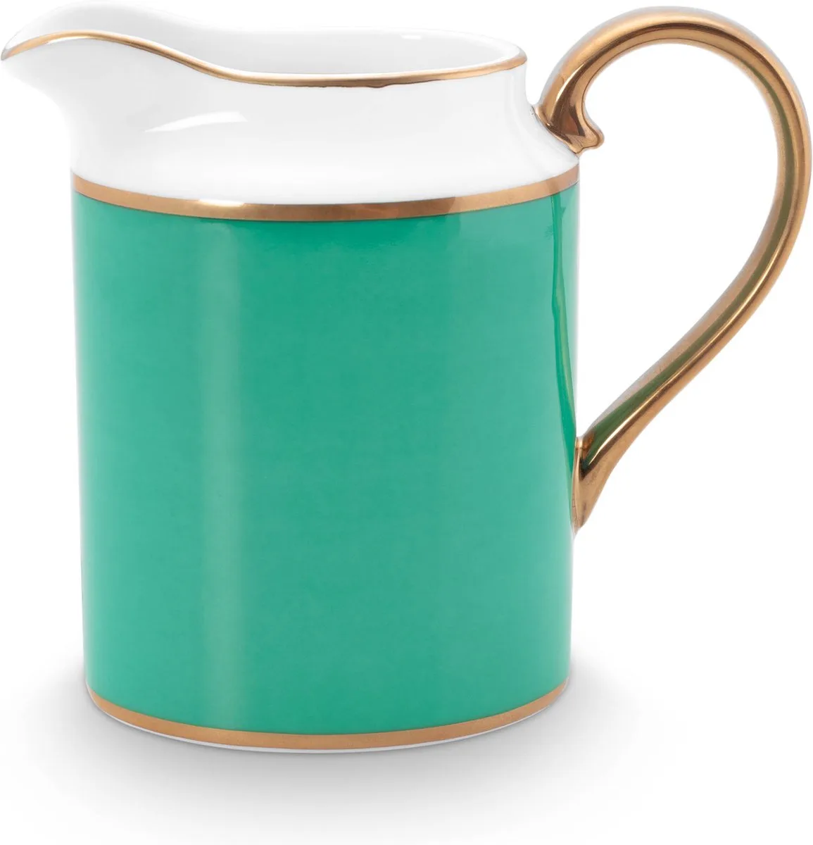 Chique melkkan - Porselein - Gouden randjes van Pip Studio in Groen – productfoto