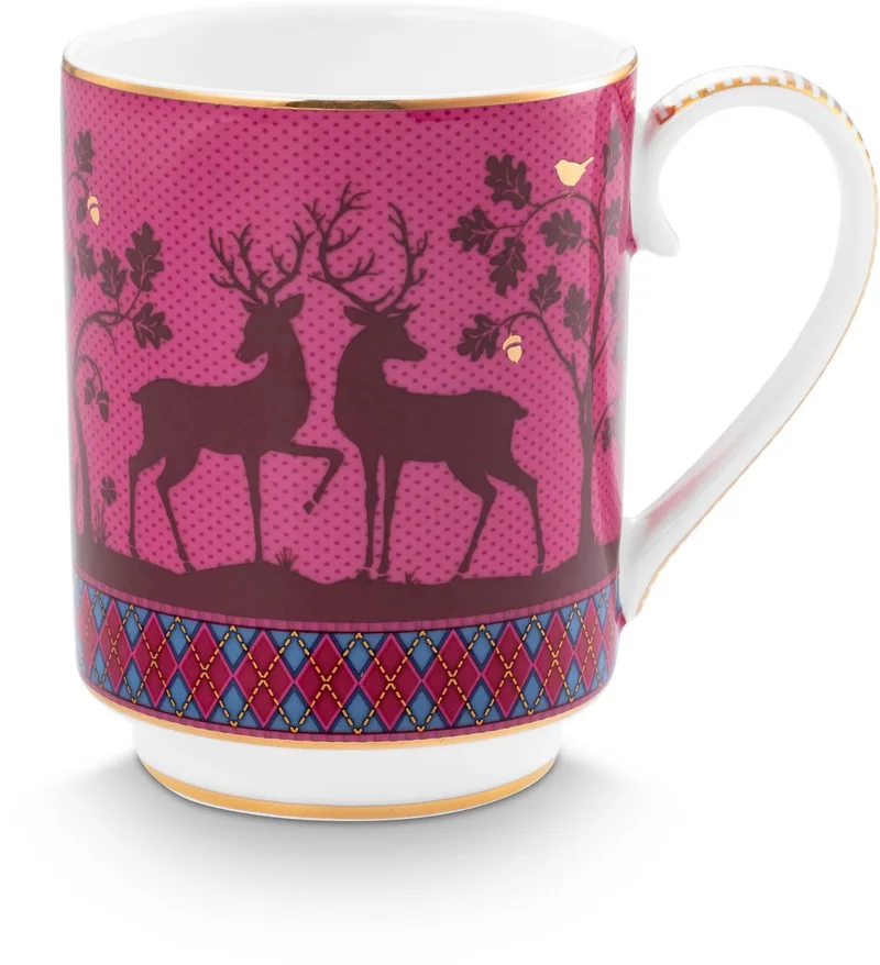 Deerest Darling Mok 350 ml - Sprookjes - Porselein von Pip Studio in Rosa – Produktfoto