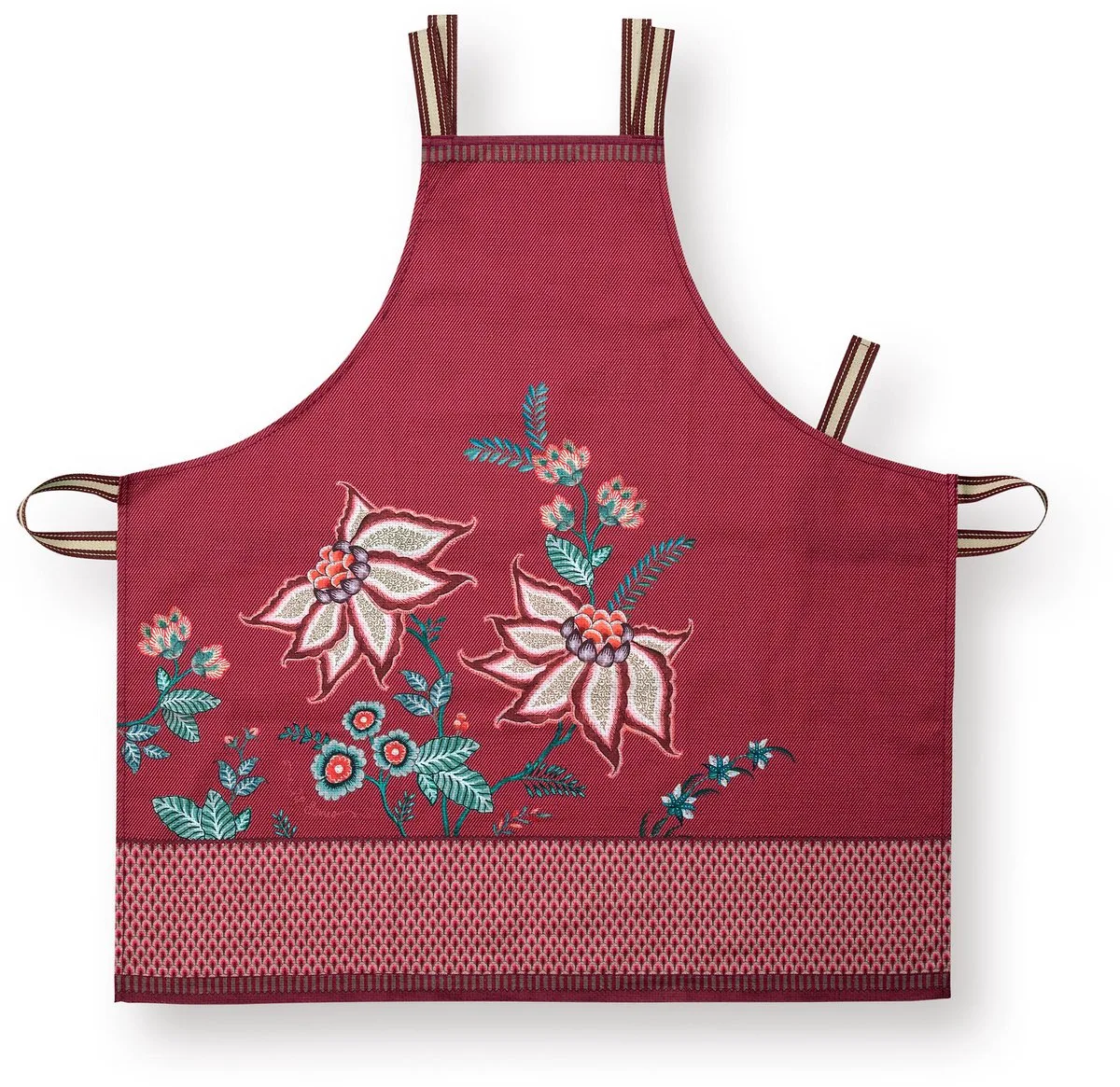 Flower Festival - Kookschort - Katoen - 85x88cm de Pip Studio en Donkerroze – photo produit