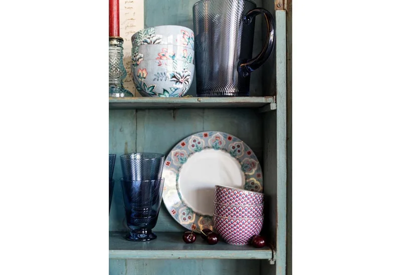 Geschirr-Set Espressotasse mit Untertasse Flower Festival Hellblau (4-teilig) von Pip Studio in Blau – Produktfoto 3 von 5