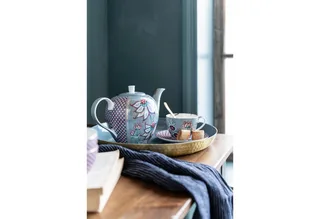Geschirr-Set Espressotasse mit Untertasse Flower Festival Hellblau (4-teilig) von Pip Studio in Blau – Produktfoto 2 von 5
