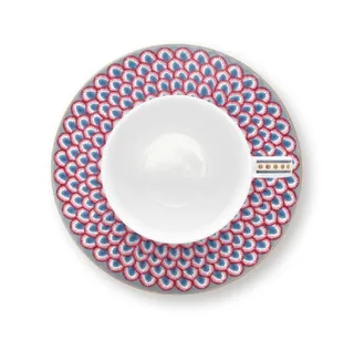 Geschirr-Set Espressotasse mit Untertasse Flower Festival Hellblau (4-teilig) von Pip Studio in Blau – Produktfoto 4 von 5