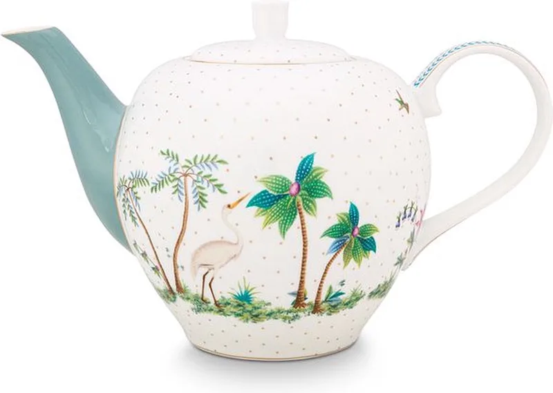 Jolie Dots Theepot - Servies - Theekan - 1.6l by Pip Studio in Gold – product photo