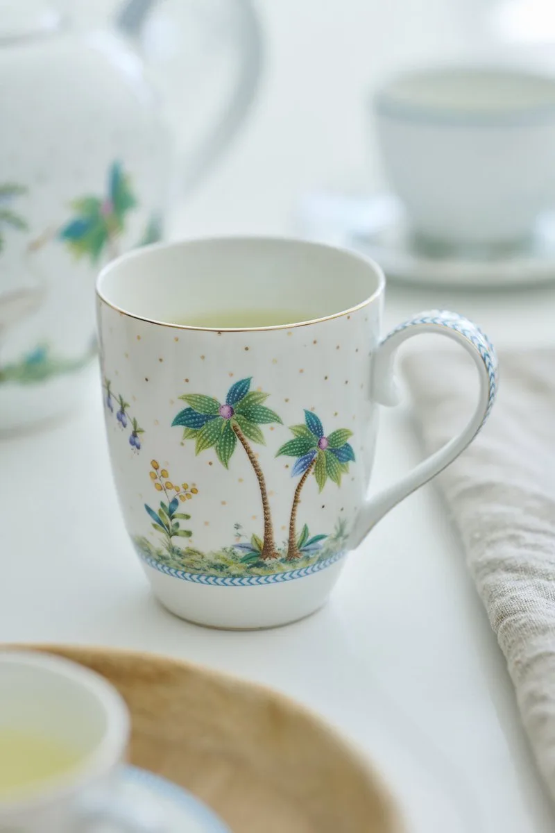 Jolie Mokken - Theemok - Koffiemok met Oor - Servies set van 6 - 365ml by Pip Studio in White – product photo