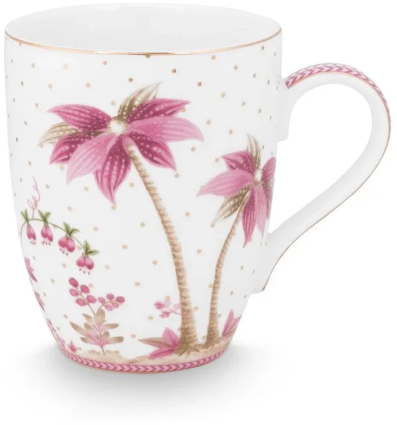 Jolie stippen goud grote mok roze by Pip Studio in Multicolour – product photo