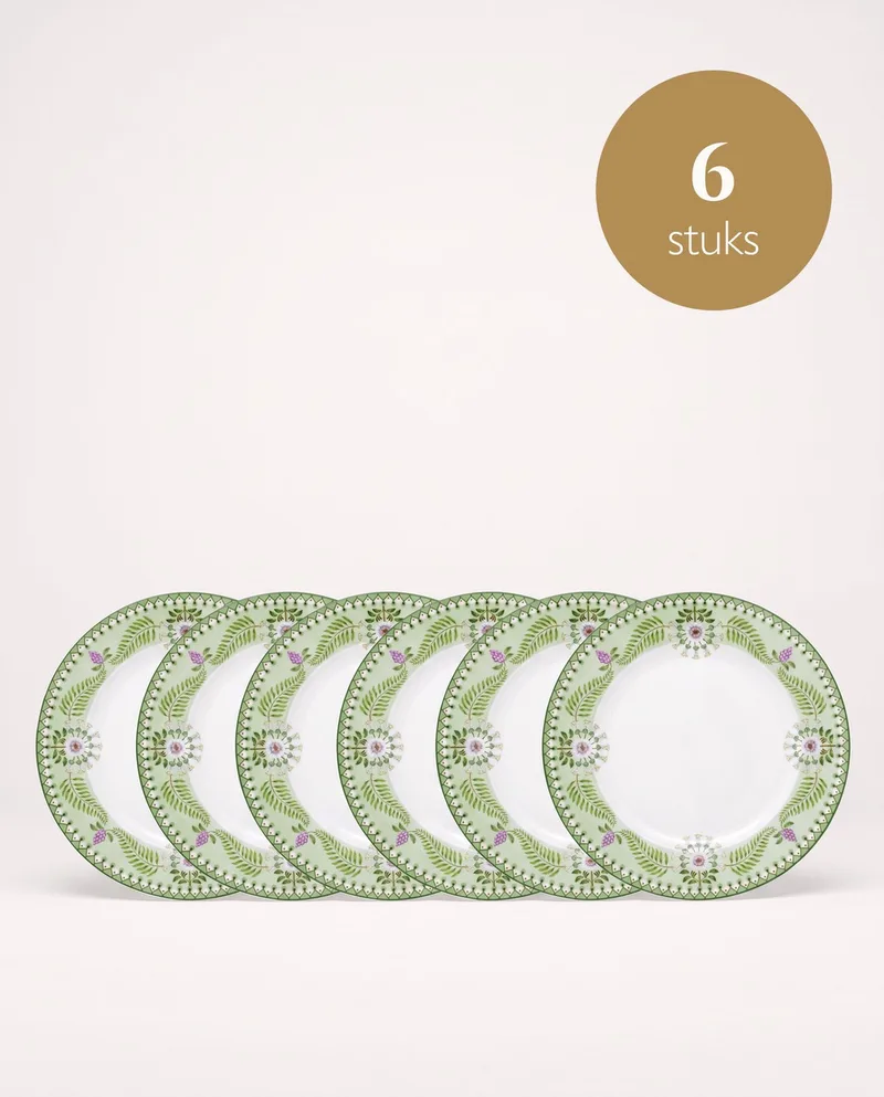 Lily & Lotus - Borden - Light Green - 23 cm - Set van 6 by Pip Studio in Light green – product photo