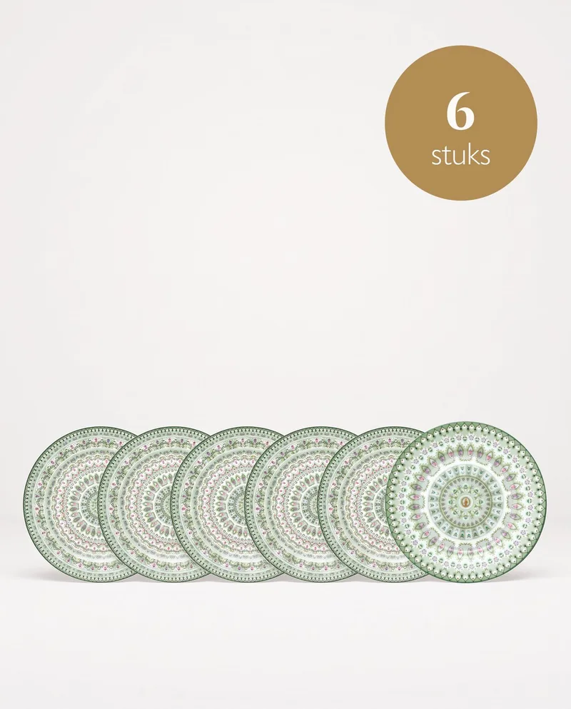 Lily & Lotus - Borden - Moon Delight Light Green - 17 cm - Set van 6 by Pip Studio in Light green – product photo