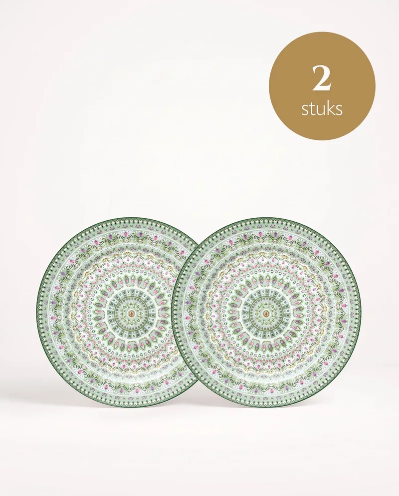 Lily & Lotus - Borden - Moon Delight Light Green - 32 cm - Set van 2 de Pip Studio en Vert clair – photo produit