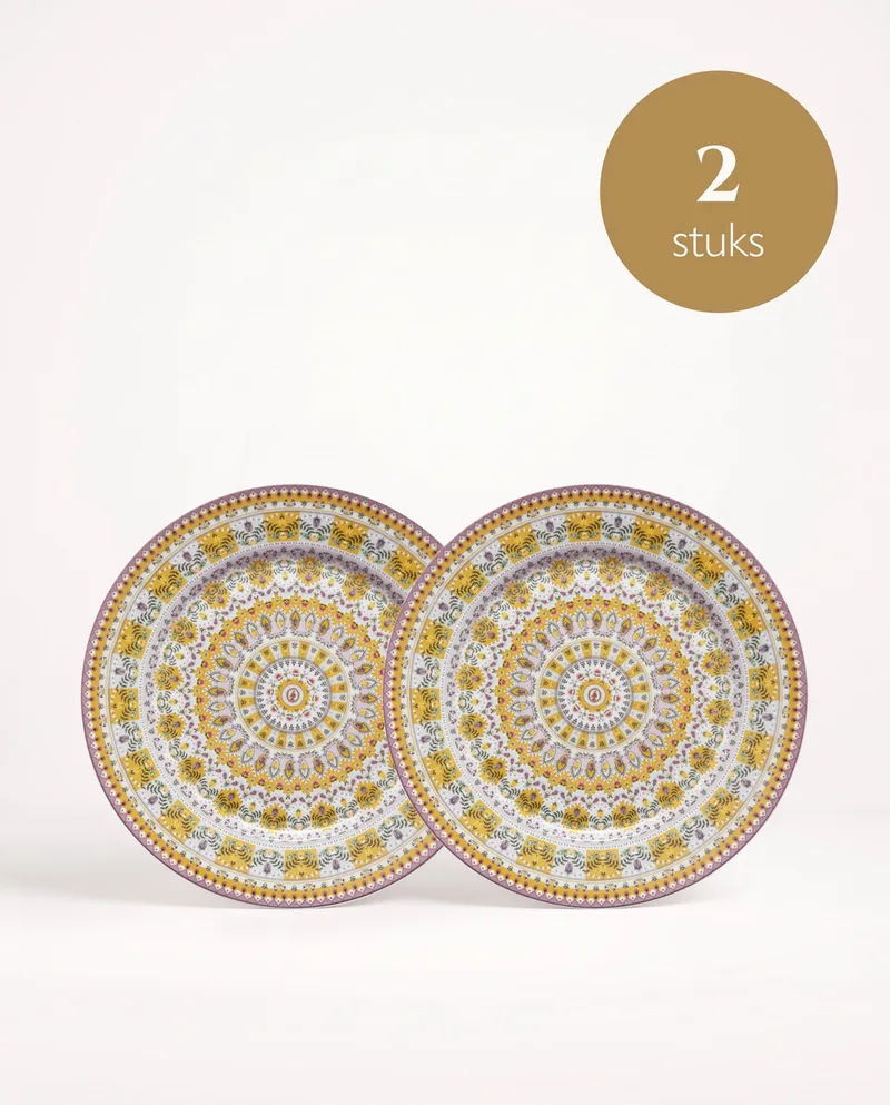 Lily & Lotus - Borden - Moon Delight Yellow - 32 cm - Set van 2 by Pip Studio in Yellow – product photo