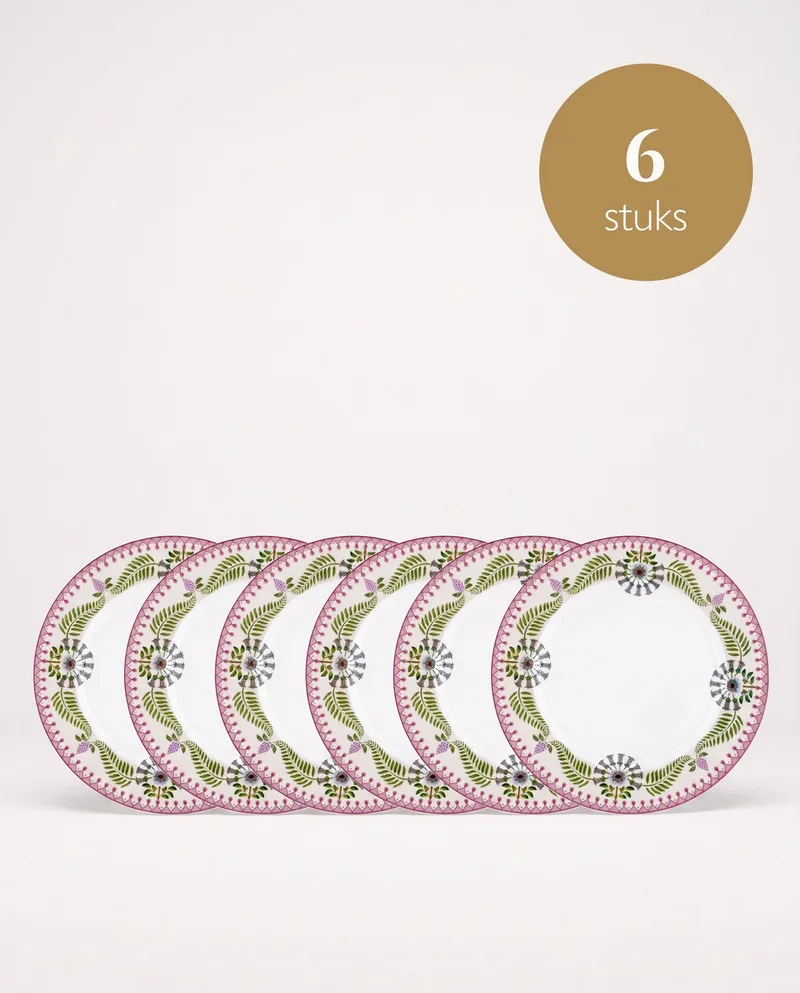 Lily & Lotus - Borden - Off White - 23 cm - Set van 6 by Pip Studio in Purple – product photo