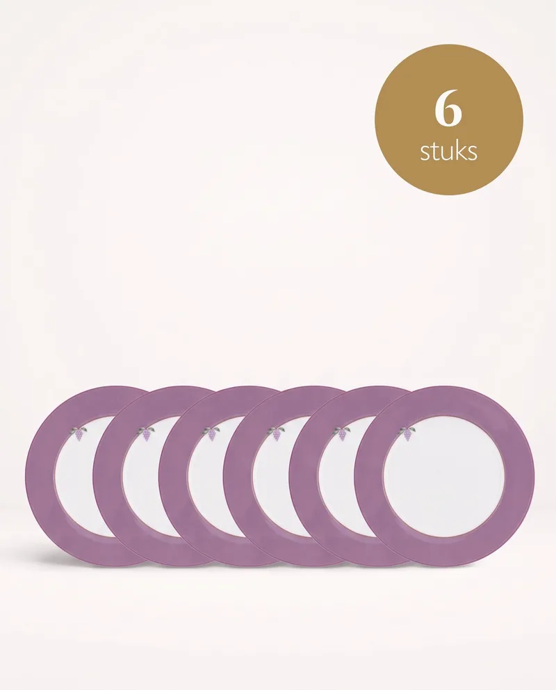 Lily & Lotus - Borden - Uni Lilac - 21 cm - Set van 6 by Pip Studio in Purple – product photo