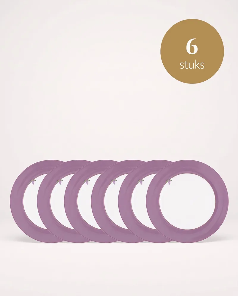 Lily & Lotus - Borden - Uni Lilac - 23 cm - Set van 6 by Pip Studio in Purple – product photo