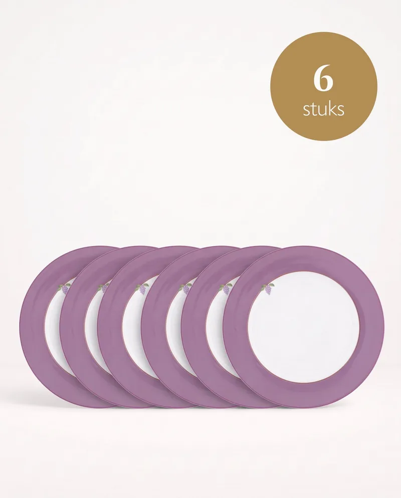 Lily & Lotus - Borden - Uni Lilac - 26,5 cm - Set van 6 by Pip Studio in Purple – product photo