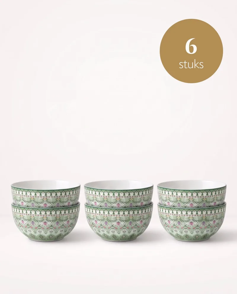 Lily & Lotus - Schalen - Moon Delight Light Green - 12 cm - Set van 6 fra Pip Studio i Lysegrøn – produktbillede