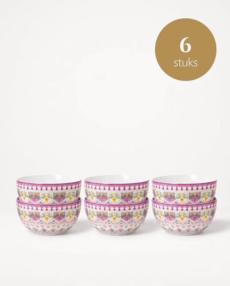 Lily & Lotus - Schalen - Moon Delight Multi - 12 cm - Set van 6 från Pip Studio i Lila – produktbild