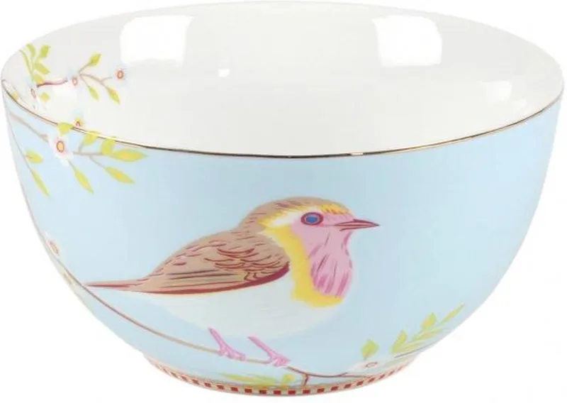 ontbijtkom early bird collectie 15cm van Pip Studio in Blauw – productfoto