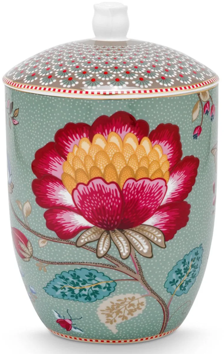 Pip studio-Voorraadpot-Blooming Tales Fantasy Bleu-1.5L-Porselein van Pip Studio in Blauw – productfoto