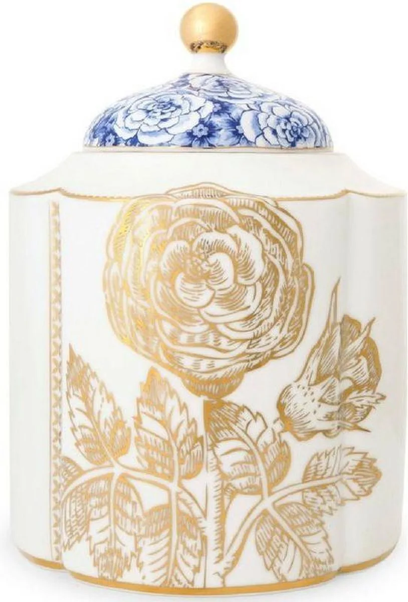Royal White - Voorraadpot Medium 1.9l by Pip Studio in Blue – product photo