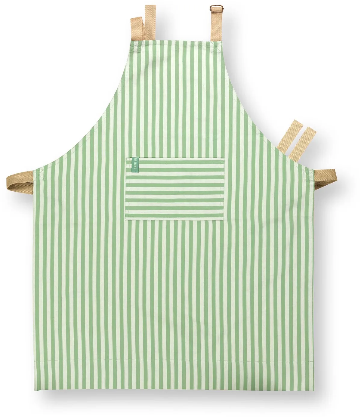 Schort - Stripes - 72x89,5 cm de Pip Studio en Vert clair – photo produit