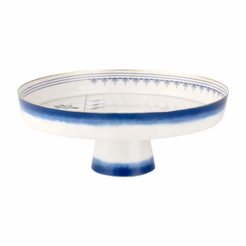 Serveerschaal Pip Studio Metal Pip & The Blue Bird Blue 30 x 12 cm de Pip Studio en Bleu – photo produit
