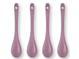 Theelepels - Lily & Lotus - 13 cm - Set van 4 by Pip Studio in Purple – product photo 3 of 3