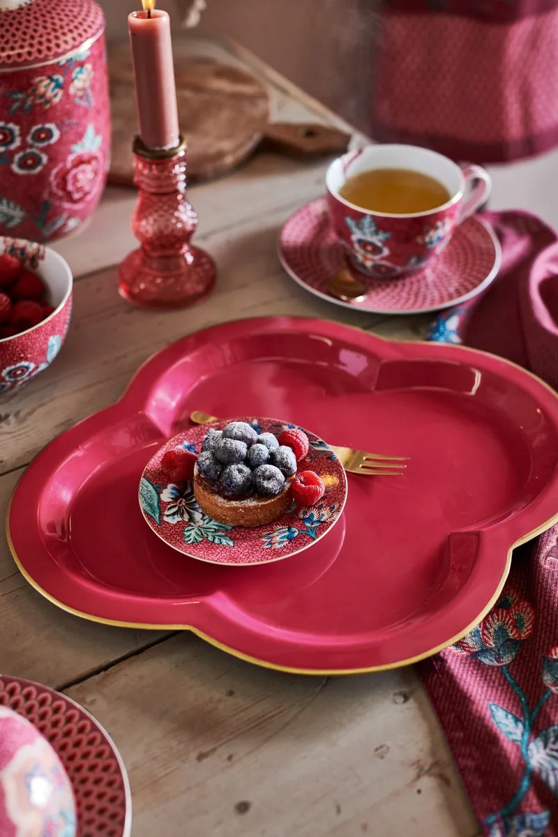 Tray Fancy Klein Dienblad - 26x30 cm fra Pip Studio i Lyserød – produktbillede