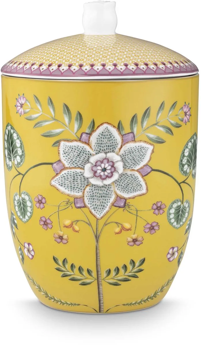 Voorraadpot - Lily & Lotus - 1,5 liter van Pip Studio in Geel – productfoto